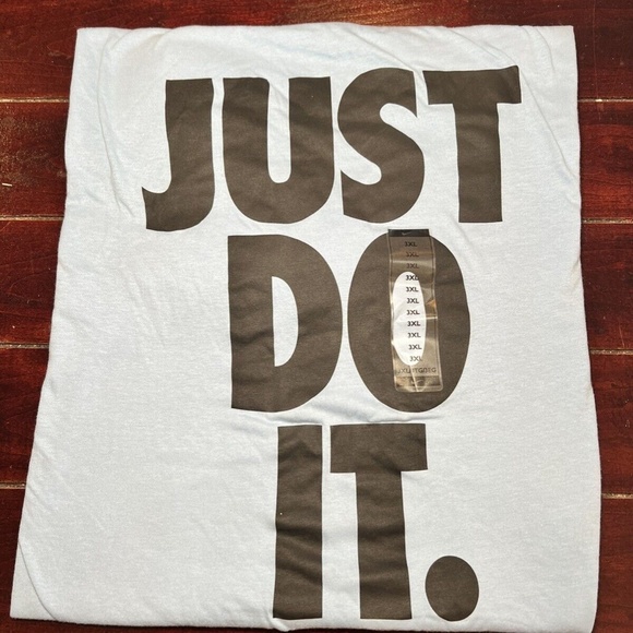 Nike Just Do it Sportswear JDI Light Baby Blue Men's Size 3XL T Shirt Tee - Picture 5 of 7